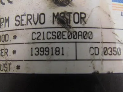 CMC Cleveland Motion Controls C21CS0E00A00 PM Servo Motor Ser No. 1399181 CD0350