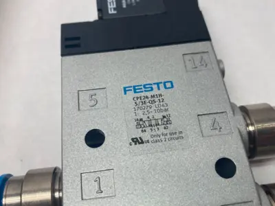 USED FESTO SOLENOID VALVE, SPRING-RETURN