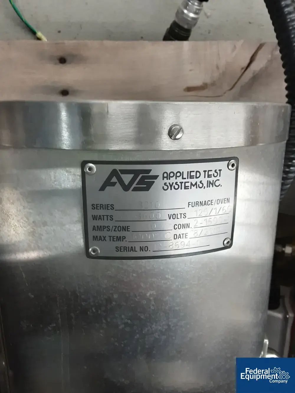 Used Applied Test Systems Applied Test Systems Series 3210 1" Split Tube Furnace Furnaces Michigan US | Federal Equipment Company #1506016