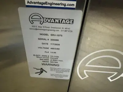 New | in-Stock 2026 ADVANTAGE SRV-1075 Temperature Controls Massachusetts US | Absolute Machinery #1332451