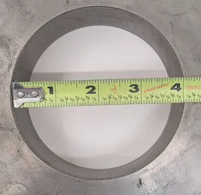 LATHE CHUCK BACK PLATE – 12-1/2IN OD, 4IN CENTER HOLE, 2IN THICKNESS