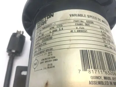 Used BOSTON GEAR VARIABLE SPEED DC MOTOR D.C. Motors | Maverick Industrial Sales #1108714