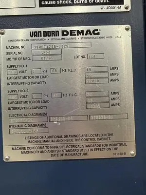 Used 2001 VAN DORN DEMAG 300HT1220 Injection Molding Machines Michigan US | Ideal Machinery #1260128