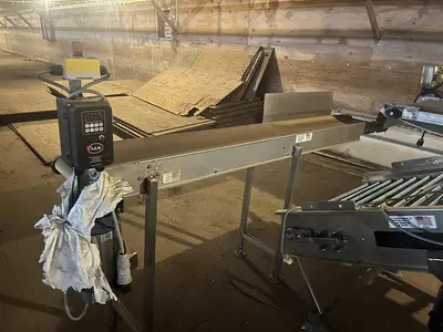 9ft Long Flat Belt Conveyor