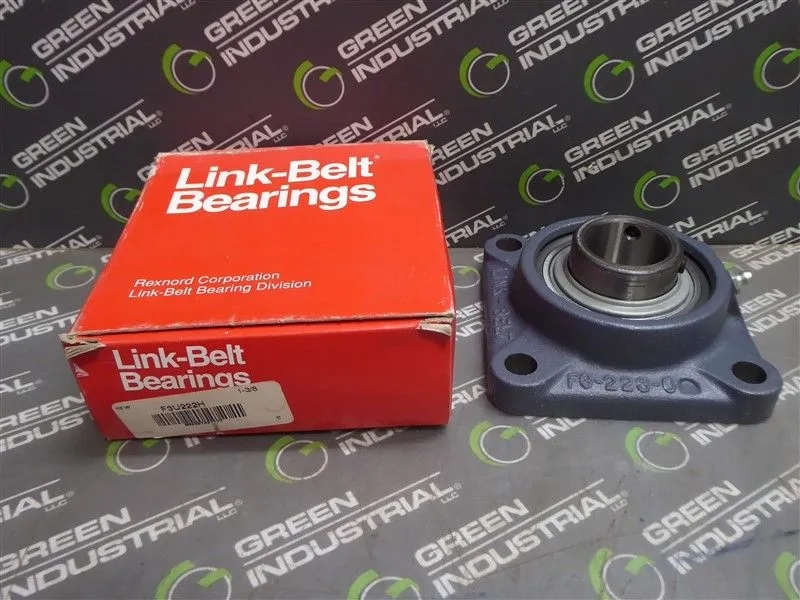 Link-Belt F3-U222H Flange Mounted Ball Bearing New