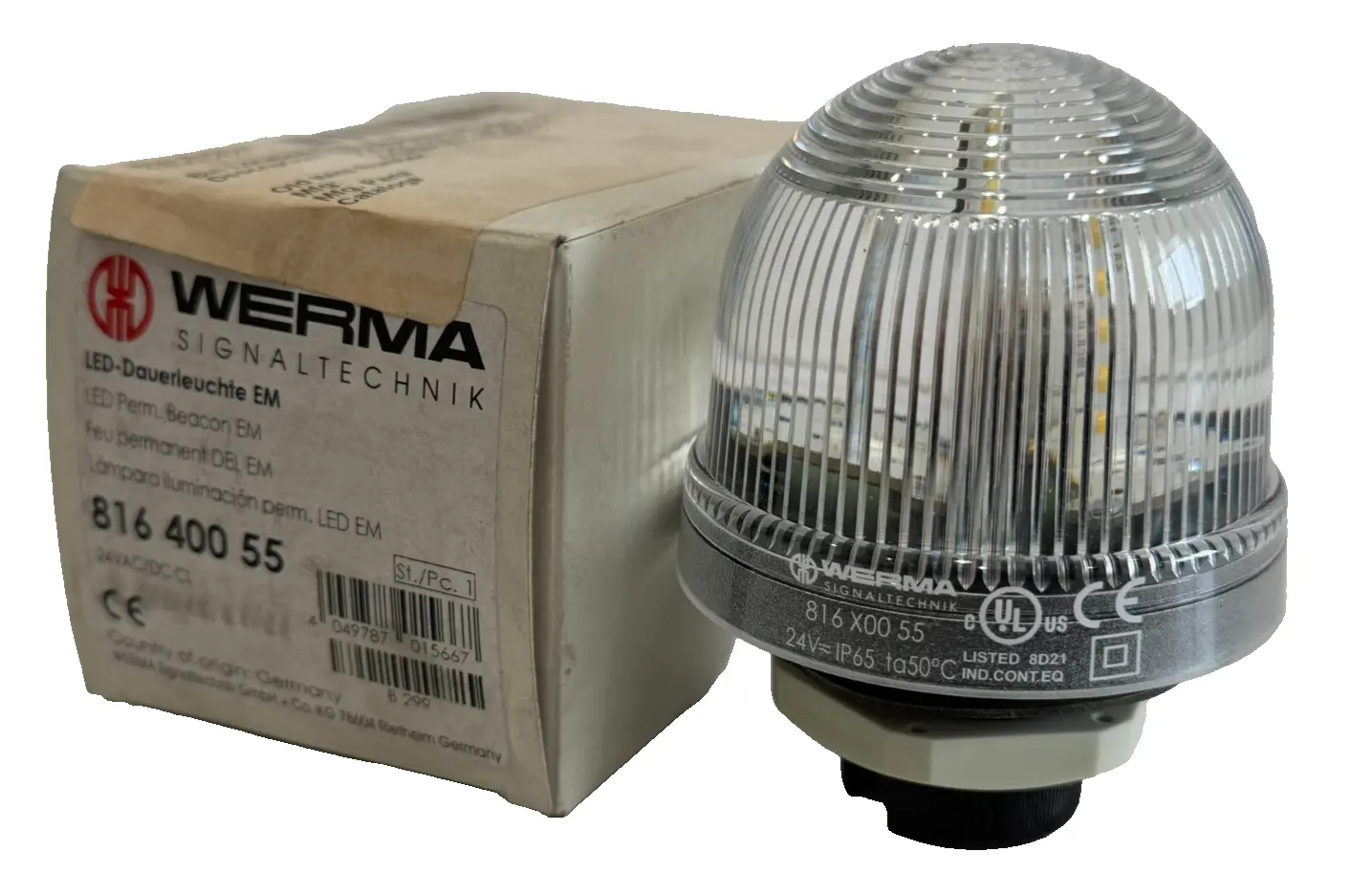 NEW WERMA 816 400 55 SIGNAL BEACON 24VAC/DC 816 X00 55 81640055