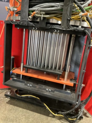 Rotary Indexing Table w/ Perforated Downdraft Surface for Welding/Assembly USED