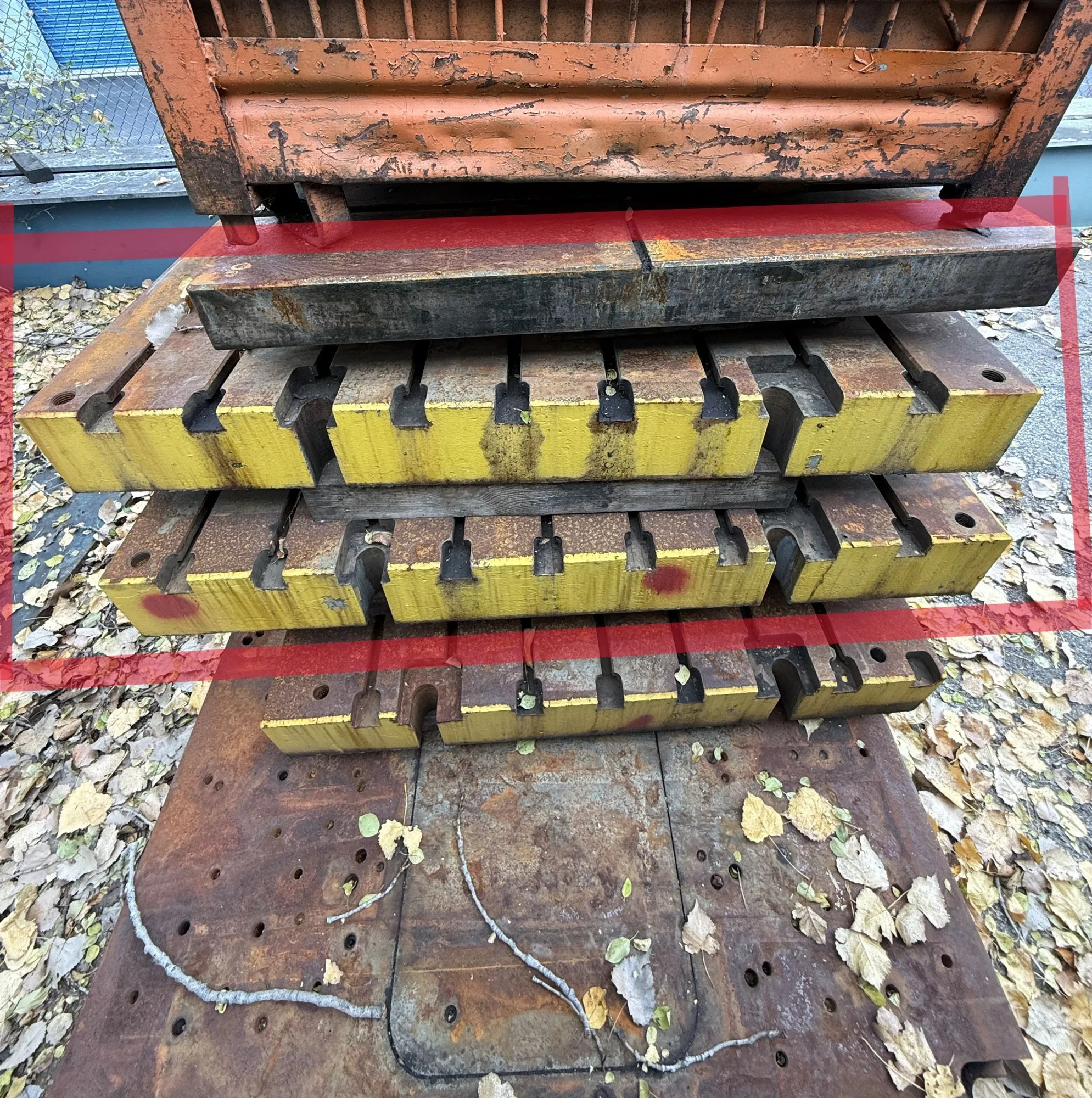 59" x 65" x 7" T-Slotted Bolster Plate (2)