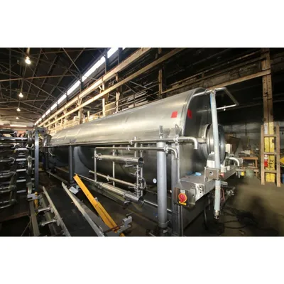 Used Lyco 58" dia. Stainless Steel Rotary Drum Steam Blancher