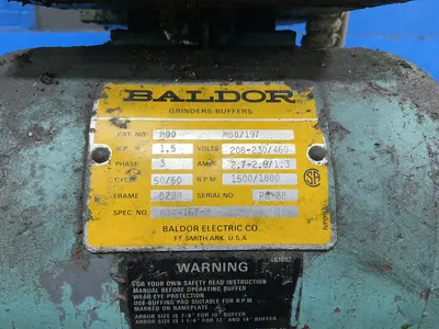 Used BALDOR M00 M88/197 Pedestal Type Grinders (Double End) Ohio US | HGR 24 #1580169