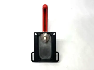 USED EUCHNER ESCAPE HANDLE 106051 MISSING MOUNTING PLATES & BASE