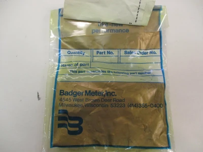 NEW 6) Badger Meter 22559-0340 Tetra Seal