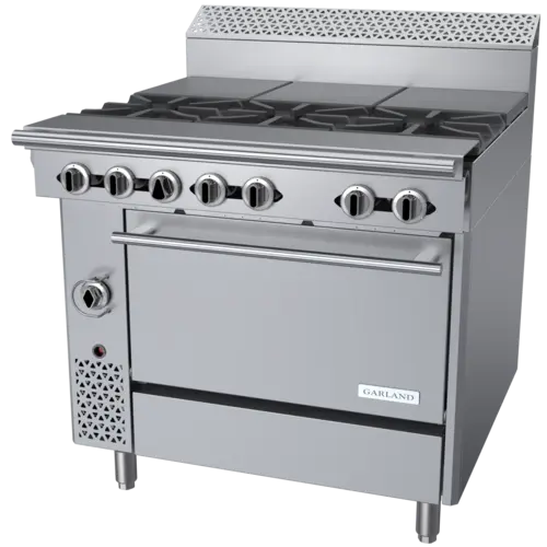 Garland C36-15R 36" 3 Burner Gas Range w/ (3) Hot Tops & Standard Oven, Natural Gas