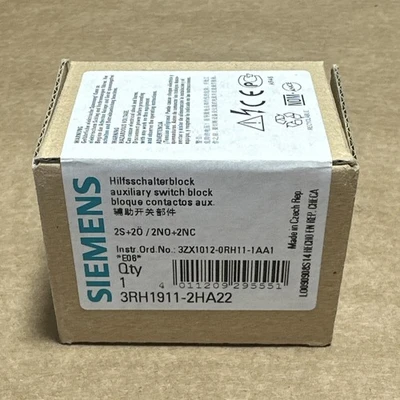 NEW SIEMEMS 3RH1911-2HA22