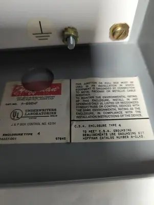 Used HOFFMAN A-606NF Miscellaneous Equipment (Electrical & Power) Ohio US | Surplus Asset Holdings #1295334