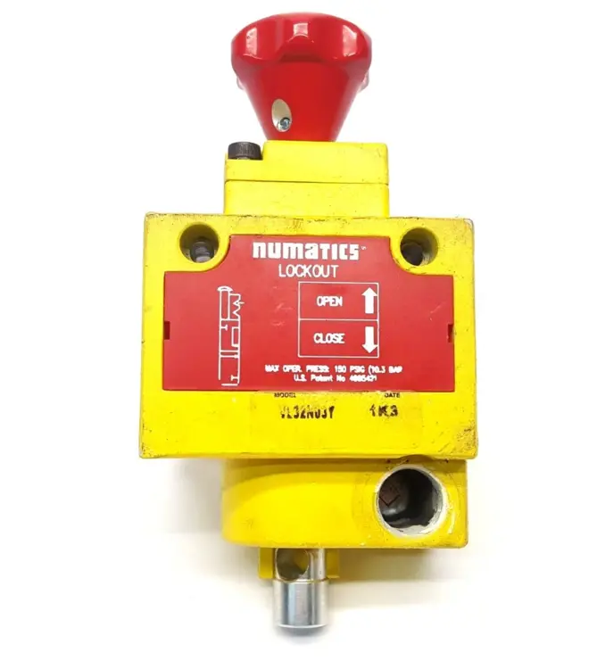 Used EMERSON NUMATICS LOCKOUT/SHUTOFF VALVE 3/8" IN/OUT 1/2" EXHAUST Valves/Fittings | Maverick Industrial Sales #1100066