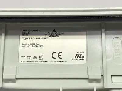 USED STEGO AIR EXHAUST FAN TYPE FPO 018 OUT 24VDC 12W