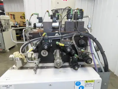 Voith IPC 5-50 101 2-Pump Hydraulic Power Unit 100 Gal 20 GPM 3000 PSI 40Hp 480V