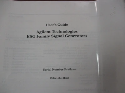 USED AGILENT TECHNOLOGIES Does Not Apply