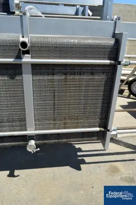 USED GEA 2,500 Sq Ft Gea Ahlborn Plate Heat Exchanger, S/S, 87#