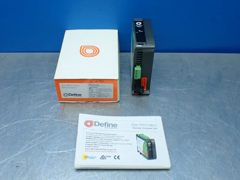 New | in-Stock DEFINE ZEN RTU MINI 4 Input / Output Modules | HGR 24 #733451