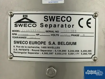 Used SWECO Sweco Basic-Vibe Sieve Shaker Sweco Screens Ohio US | Federal Equipment Company #1493733