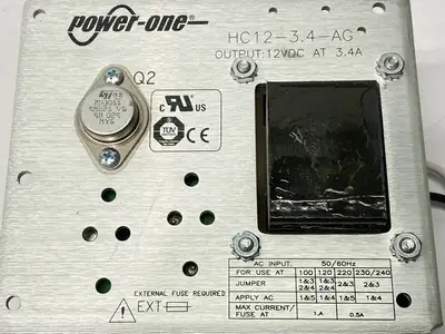 HC12-3.4-AG | Power-One  Power Supply 3.4A 12VDC - Used
