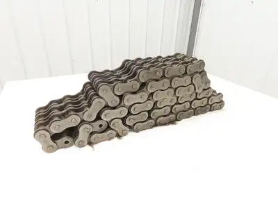 Tsubaki RS140-3-RP 3 Strand Roller Chain 1-3/4" Pitch Riveted 1" Roller 10 Feet