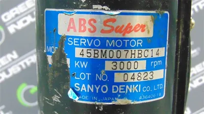 Sanyo Denki 45BM007HBC14 ABS Super Servo Motor Used