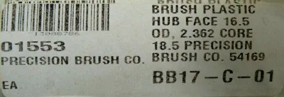 NEW PRECISION BRUSH 01553 PLASTIC BRUSH BB17-C-01