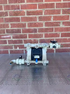 USED DEBEM IB81-P-HTTPV AIR OPERATED DOUBLE DIAPHRAGM PUMP 1" FITTING