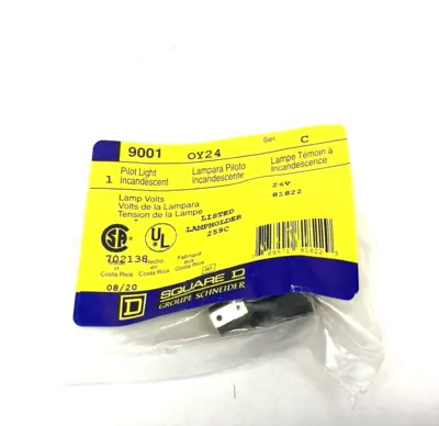NEW SQUARE D YELLOW INCANDESCENT PILOT LIGHT TYPE O