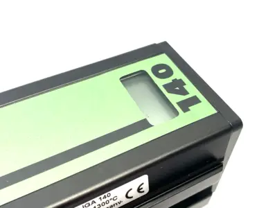 USED LUMASENSE IMPAC IGA 140 DIGITAL PYROMETER, NON-CONTACT, 300 TO 1300°C