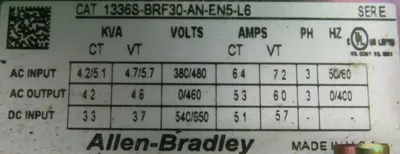 NEW ALLEN BRADLEY 1336S-BRF30-AN-EN5-L6 DRIVE SER.E 1336SBRF30ANEN5L6