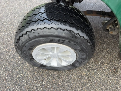 (1) 2019 E-Z-Go EFI golf cart with a Kawasaki gas engine, model 657061G01, includes canopy, fold-dow...