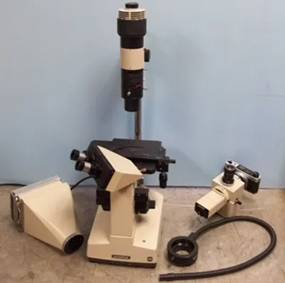 Used OLYMPUS 307-127-0C2 SERIAL: 1009558 120V 50/60HZ 0.15A 10W LAMP: 6V 0-360Â° NUMBERED STAGE Microscopes Texas US | Bamko Surplus Process Equipment #938544