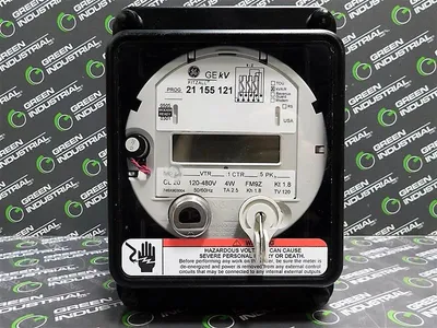 General Electric 21 155 121 Vector Electricity Meter 4W CL20 FM9Z Kt 1.8 Used