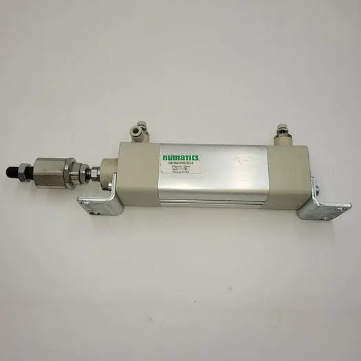 Used NUMATICS NUMATICS G45A4SK0075C5A PNEUMATIC CYLINDER W/ BRACKETS & MOUNTING STEM Pneumatic Cylinders | ND Industrial Surplus #1218948