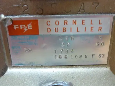 Used CORNELL DUBILIER ICC1025F33 Capacitors Michigan US | Ideal Machinery #1275180