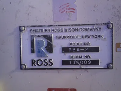 Used CHARLES ROSS & SON COMPANY PBA2 Chemical & Process Equipment Ohio US | HGR 24 #728611