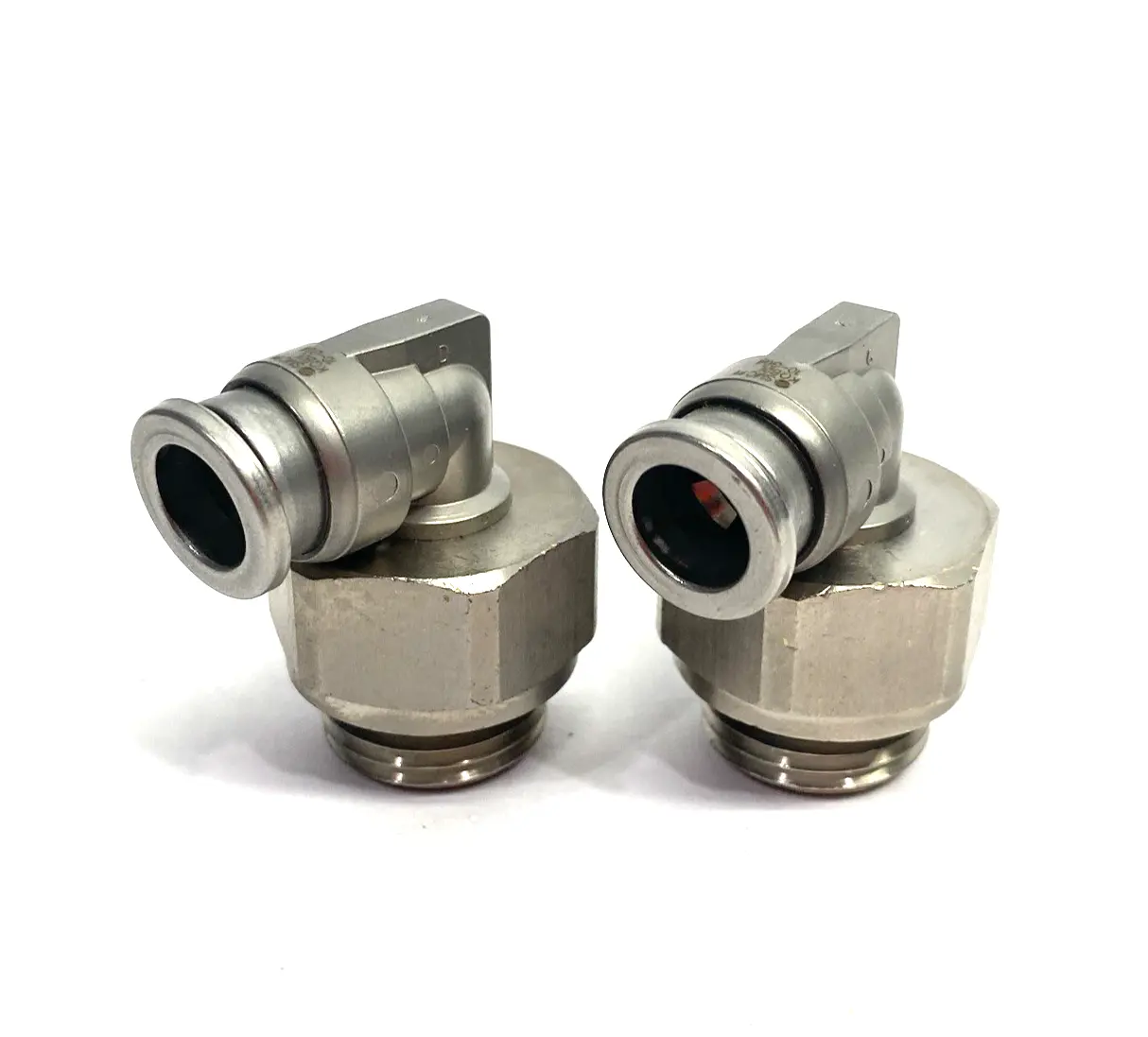 USED SMC METAL MALE ELBOW SWIVEL FITTING 10MM OD TUBE