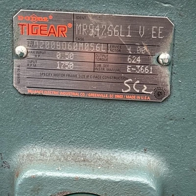 Used Dodge MR94763LK E DA Speed Reducers California US | Davliegogo LLC #1705276