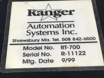 USED RANGER AUTOMATION SYSTEMS RT-700 ES