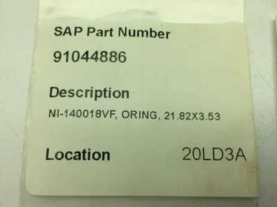 GEA Niro Soavi 140018VF O-Ring 21.82X353 LOT OF 8