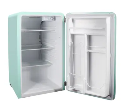 Magic Chef 3.2 CU. FT. RETRO MINI REFRIGERATOR IN MINT GREEN, WITHOUT FREEZER