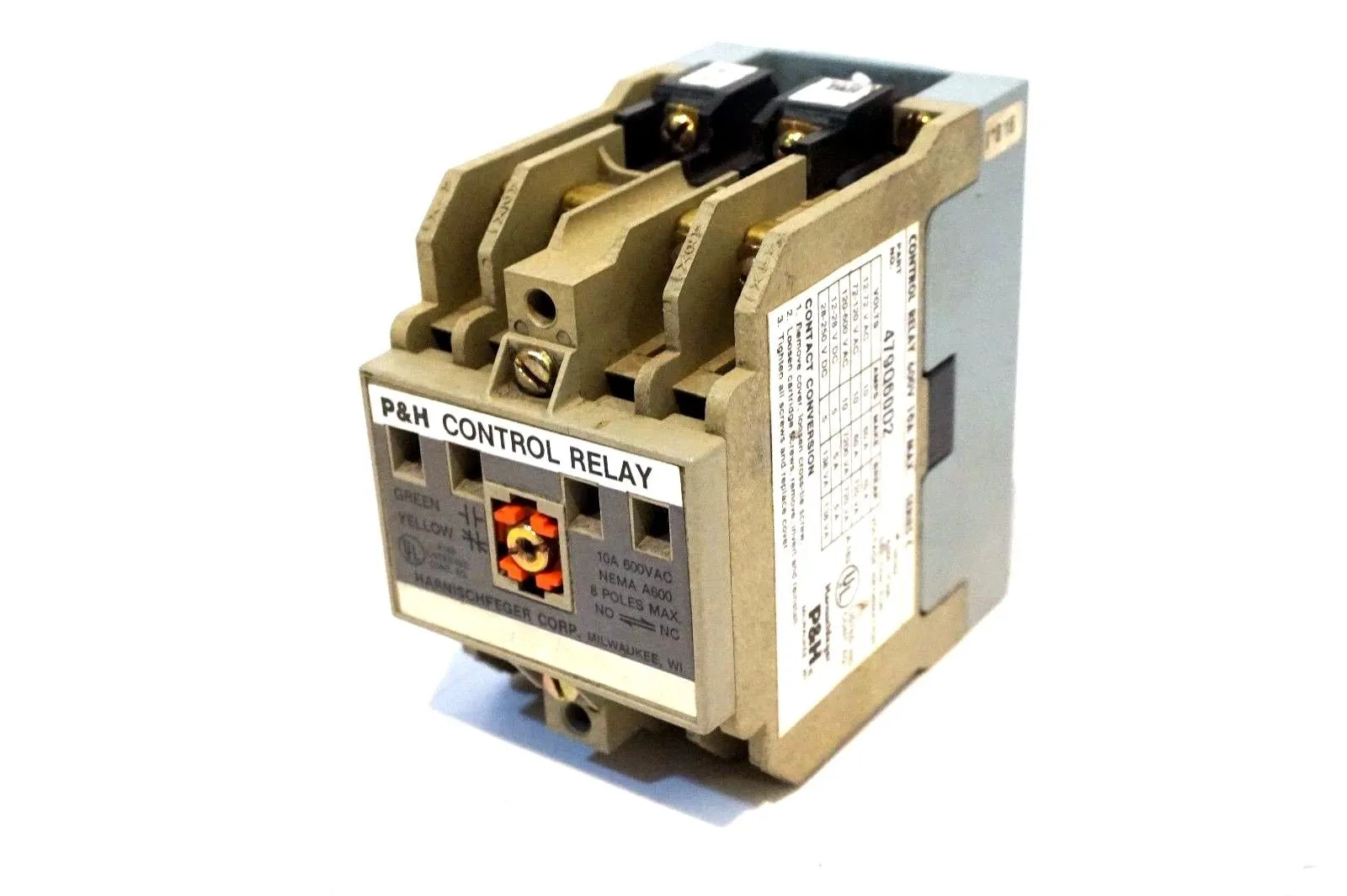 USED P&H HARNISCHFEGER 479Q60D2 RELAY SER.C