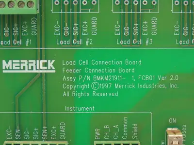 Merrick BMKM21911 PCB Load Cell Feeder Connection Printed Circuit Board