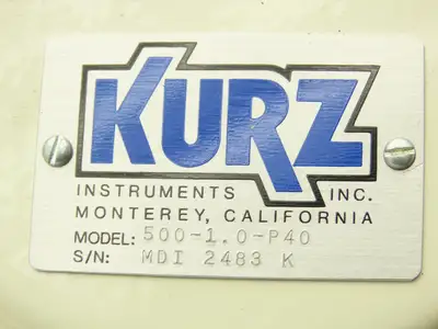 Kurz 500-1.0-P40 Mass Flowmeter 0-75 SCFM Air 1"NPT x 12"L Killark HKB-BC