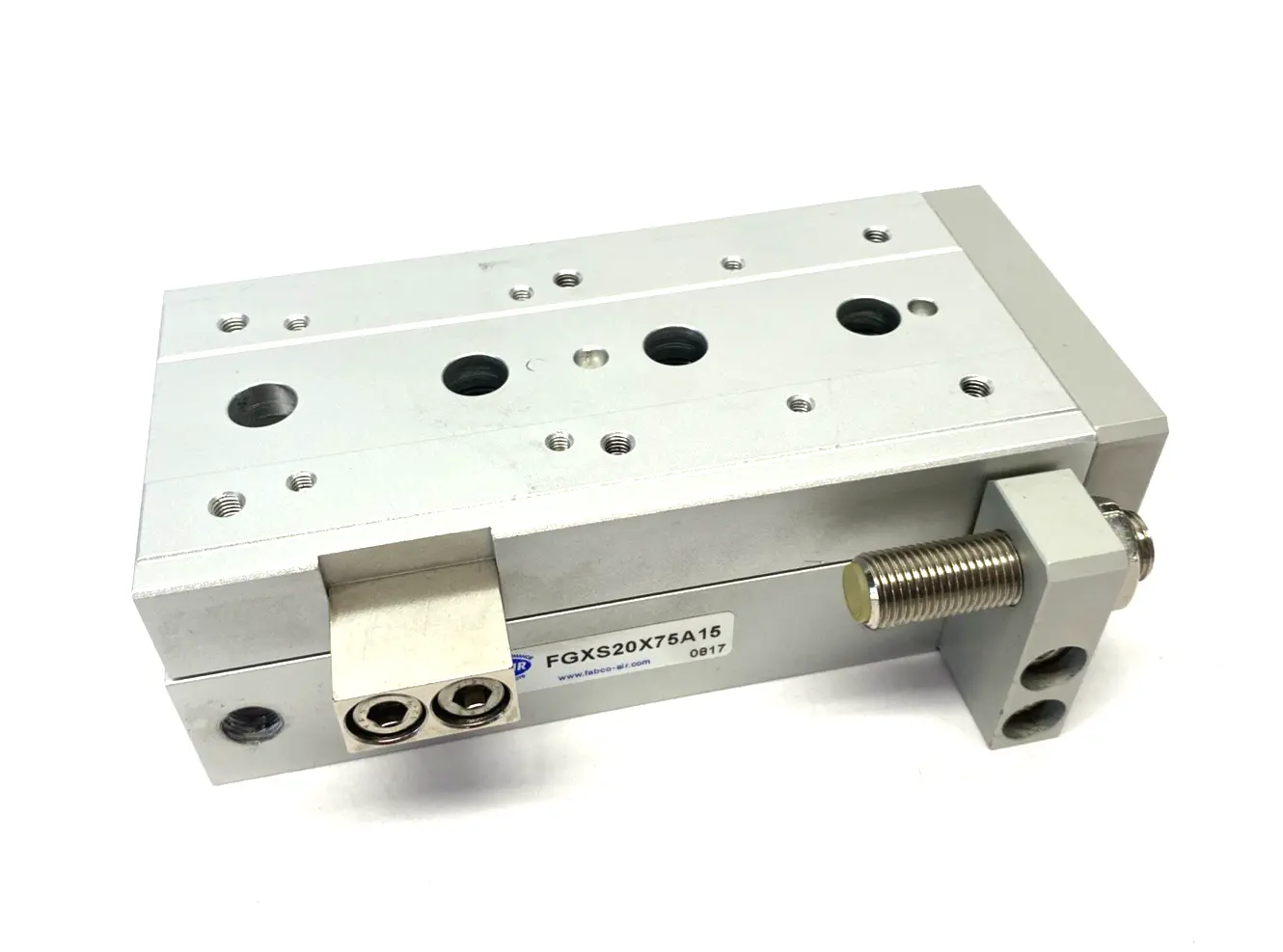 New | in-Stock Fabco-Air Double-Acting Pneumatic Linear Guided Slide Actuator Pneumatic Cylinders Michigan US | Maverick Industrial Sales #1398038