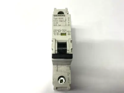 USED SIEMENS MINIATURE CIRCUIT BREAKER 1-POLE 240V 0.5A
